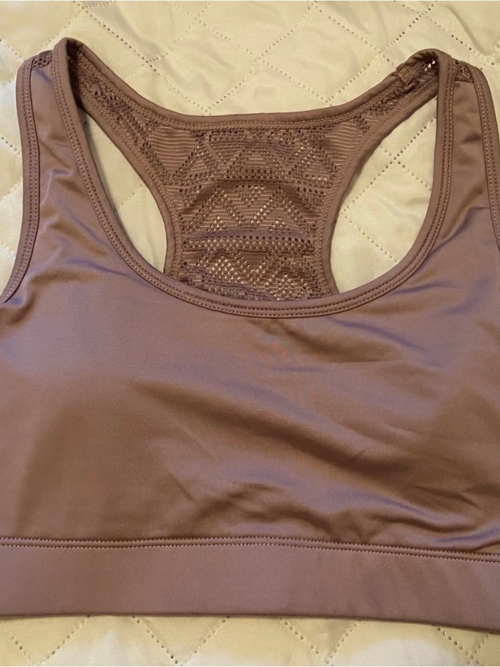 Zyia bomber bra in cocoa - like new!!